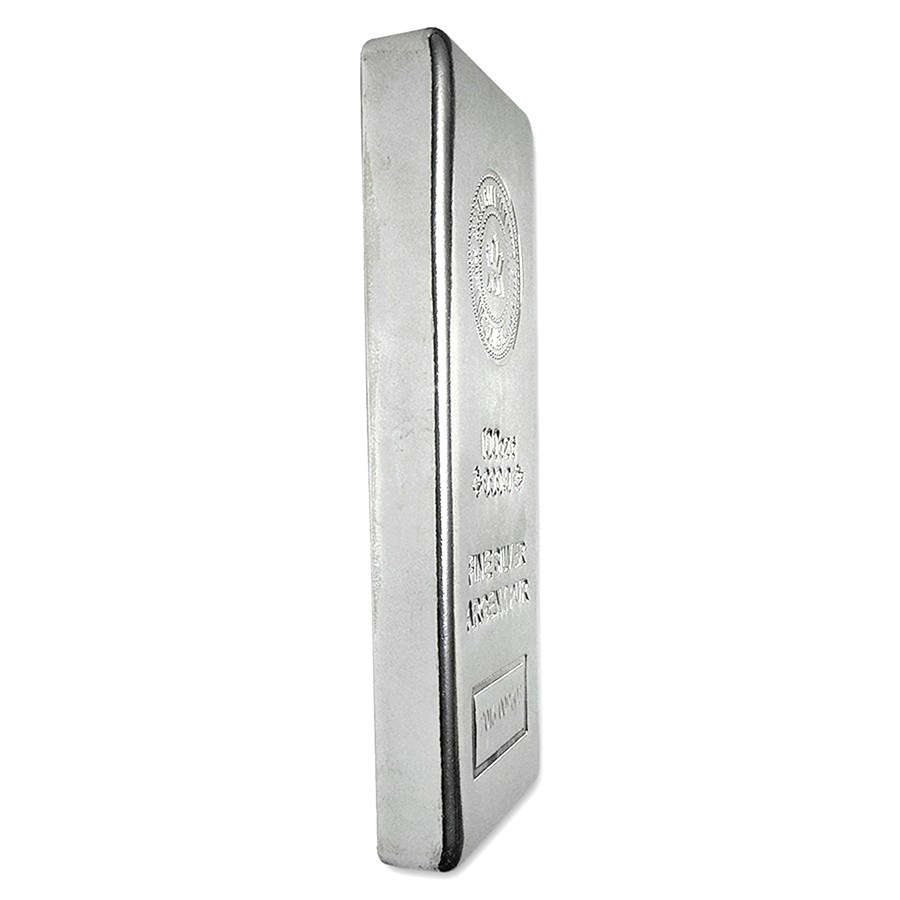 100 oz Silver Royal Canadian Mint Bar